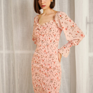Robe Moulante À Motifs Abstraits