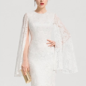 Robe Moulante Dentelle Élégante