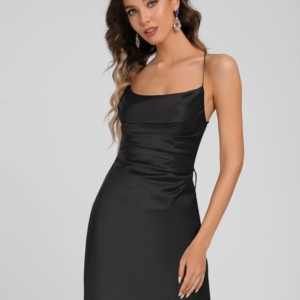 Robe Noir Courte Moulante