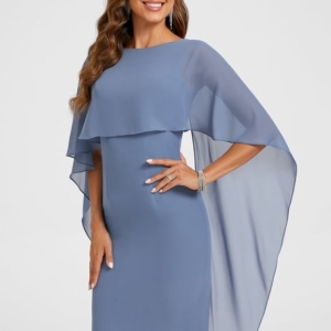 Robe Moulante Fluide Violette