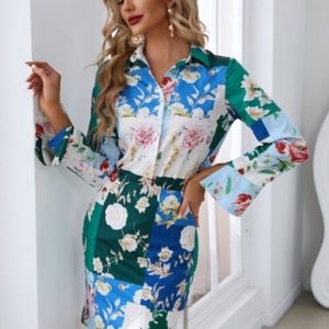 Robe Moulante Courte Manche Longue