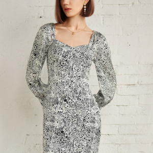 Robe Moulante À Motifs Abstraits