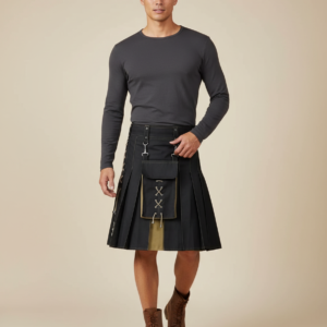 Men Scottish Pleated Skirt Multicolor Medieval Festive Kilt Holiday Traditional Costume Stage Performance Party Daily Wear Cloth