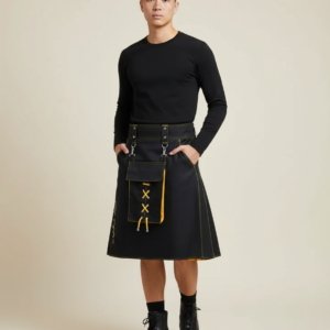Men Scottish Pleated Skirt Multicolor Medieval Festive Kilt Holiday Traditional Costume Stage Performance Party Daily Wear Cloth