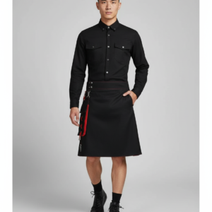 Men Scottish Pleated Skirt Multicolor Medieval Festive Kilt Holiday Traditional Costume Stage Performance Party Daily Wear Cloth