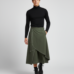 Men Irregular Skirts Loose Joggers Personality Solid Color 2024 Casual Men Bottoms Streetwear Fashion Male Skirts S-5XL INCERUN