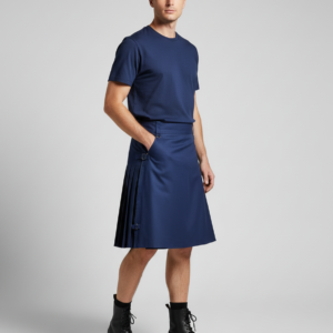 New Men's Scottish Style Festival Skirt Multi-colored Medieval Pleated Skirt High Waist Solid Color