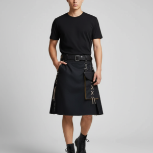 Medieval Style Mens Ethnic Skirt Casual Event Casual Wear Ethnic Pattern Pleated Design Slight Stretch For Daily Use