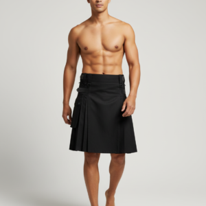 Medieval Cosplay Steampunk Skirts For Men Traditional Kilt Costume Solid Color Pleated Skirt With Pocket Retro Halloween Skirts