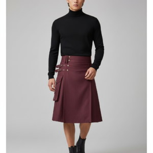 Men's Skirt Skirt Pleated Skirt Men Scottish Festival Skirt Slight Stretch Daily For Men Brand New Fashion High Quality
