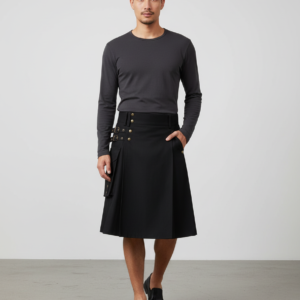 Men's Skirt Skirt Pleated Skirt Men Scottish Festival Skirt Slight Stretch Daily For Men Brand New Fashion High Quality