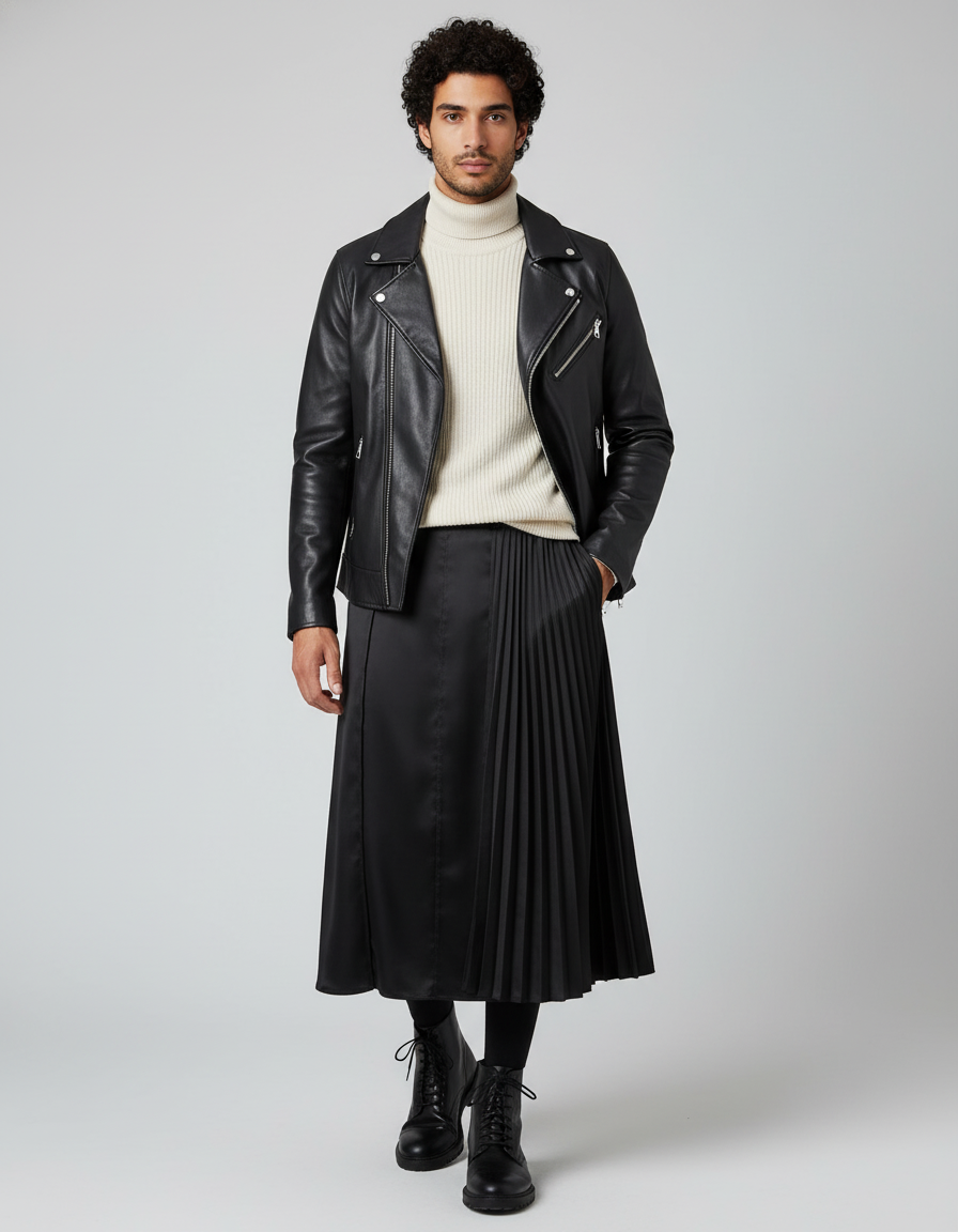 Fashion New Men Trousers INCERUN Deconstruct Pleated Design Skirts Pants Male Casual All-match Solid Color Loose Pantalons S-5XL