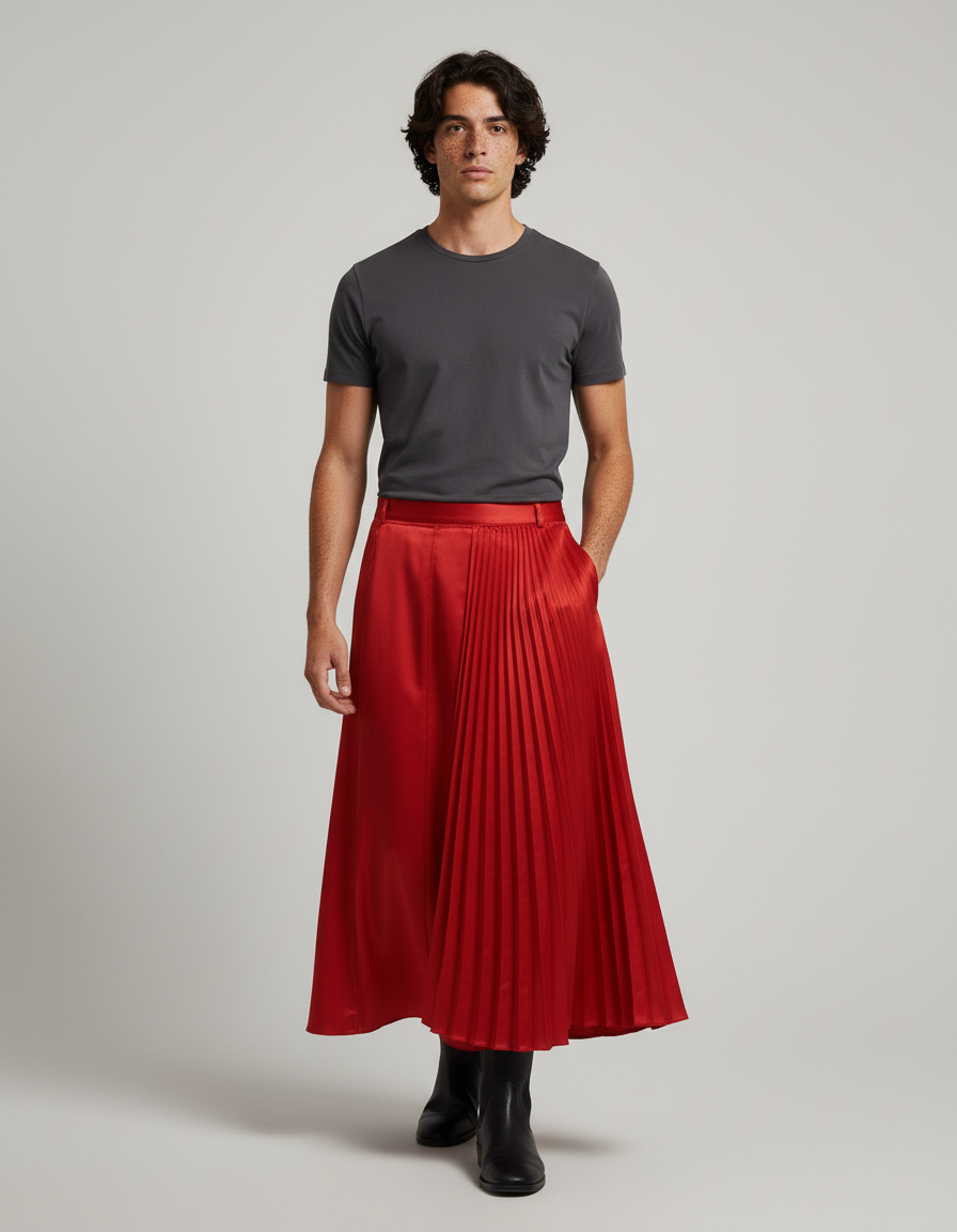 Fashion New Men Trousers INCERUN Deconstruct Pleated Design Skirts Pants Male Casual All-match Solid Color Loose Pantalons S-5XL