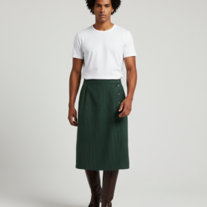 INCERUN Men Striped Skirts Pants Button Split Casual Men Bottoms Streetwear Loose 2025 Personality Fashion Male Skirts Trousers