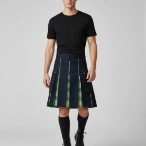 Kilt for Men, Utility Kilt, 100% Cotton Jeans Hybrid Kilt, Modern Box Pleated Tartan Traditional Men's Kilt