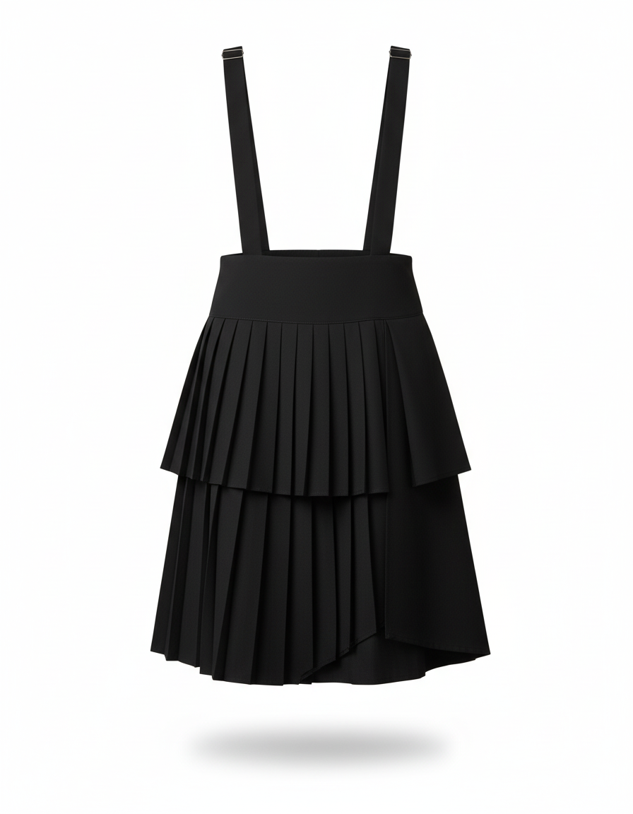 INCERUN Summer Spring Men Casual Pants Irregular Pleated Skirts Long Pants Casual Streetwear Male Wide Leg Pantalons Bottoms - gallery 2